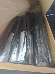 lot 7213 image: AILBTON 10Ft String Light Poles 4 Pack,Light Poles for Outside Lights,Outdoor with Fence Brackets Hanging Lights,Metal Stand Deck Patio Backyard