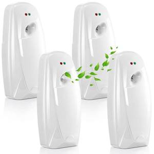 lot 7243 image: Maxcheck 4 Pcs Automatic Air Freshener Spray Dispenser for Room, White