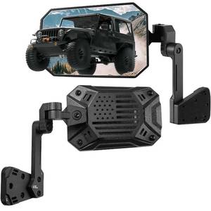 lot 7246 image: JOYTUTUS Wrangler Side Mirrors Replacement Compatible with 1987-2006 Wrangler YJ TJ, US Flag Pattern Wrangler TJ Side Mirrors, Wider View No Vibrate & Wobble