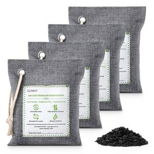 lot 8054 image: CLEVAST Bamboo Charcoal Air Purifying Bags - (Large, 4�200g), Removes Odors and Moisture, Nature Fresh Air Purifier Bags, Odor Eliminator for Home, Car, Pets, Bathroom, Basement
