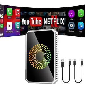 lot 8059 image: Autolink Pro 2026 Autolinkr Auto Linkr Pro Wireless Carplay 3in1 AI Box for Streaming NetflixYouTubeTikTok,Watch Movies,Wireless Carplay Adapter Support USB Drive for iPhone 10 & Android 13