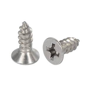 lot 8074 image: Jigreat #6 x 38 Stainless Steel Flat Head Phillips Wood Screws, 100 pcs