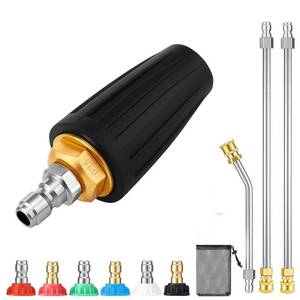 lot 8078 image: Pressure Washer Turbo Nozzle Kit, 4000 Psi, 14 Qc, 6 Tips, 3 Wands