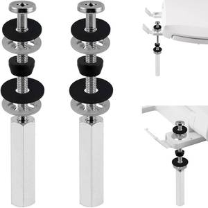 lot 8125 image: iFealClear 2 PCS Universal All-Metal Toilet Seat Bolts, 3 Inch Toilet Screw