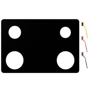 lot 8134 image: bezoku Stove Cover For Whirlpool Gas Stove Protectors 4 Burners Model WFG320M0BS WFG320M0BB WFG320M0BW WFG320M0MW WFG320M0MS, Upgraded 0.5MM Reusable Splatter Guard Stove Protector Liner