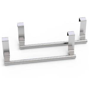 lot 8145 image: Towel Rack for Cabinet, Strong Steel Kitchen Over Cabinet Towel Bar Holder, 9 Wide - 2 Pack