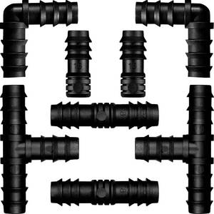 lot 8153 image: Maitys 8 Pcs 12 Inch Drip Irrigation Fitting Soaker Hose Repair Kit, Mixed
