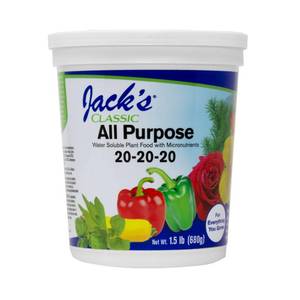 lot 8173 image: Jacks Classic 20-20-20 All Purpose Water-Soluble Fertilizer, 1.5lb