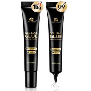 lot 8174 image: UNA GELLA Nail Glue Gel Strong, No U V 15g2pcs Nail Glue for Press Ons