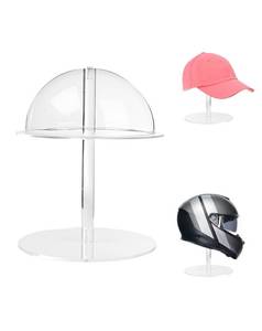 lot 8185 image: CHADWICK 7.87 in Non-Adjustable Acrylic Hat Stand, Clear