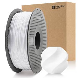 lot 8191 image: 3DTOOLS Bamboo Original TPU 90A 1.75MM Filament Exceptional Wear Resistance for Lasting Performance with RFID for Bambu Lab A1,A1MINI,X1,P1 AMS 1KG - 0.03mm AMS HT Compatible (White 51105)
