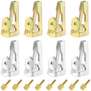 lot 8199 image: 8 Pcs Time Switch Replacement Trippers Kit,Timer Trippers Replacement Switch Kit for 156T1978A for T100 Series Timers,Pool Timer On Off Clips Pool Timers Pins(4 ON 4 Off 8 Screws)