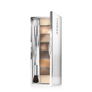 lot 8205 image: Clinique All About Shadow Eye Shadow Palette, 8 Silky  Buildable Shades  Safe For Sensitive Eyes, A Nude Honey Mood