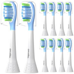 lot 8206 image: Replacement Toothbrush Heads for Philips Sonicare Toothbrush, 10 Pack White