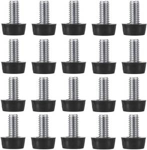 lot 8225 image: EZALOR M8 Thread Adjustable Furniture Levelers Screw in Threaded 20 Pcs