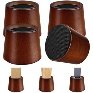 lot 19310 image: KOIKEY Bed Risers, 3 Inch Wooden Furniture Risers 4 Pack
