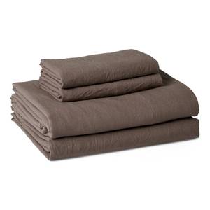 lot 19315 image: Amazon Basics Breathable, Ultra Soft Brushed Microfiber Sheet Set with Elastic Band, Oeko-TEX Certified, Machine Washable, 4-Piece, King, Brown