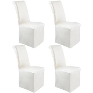 lot 19344 image: Moukeren 4 Pack Velvet Stretch Chair Cover Stretch Slipcover, Champagne