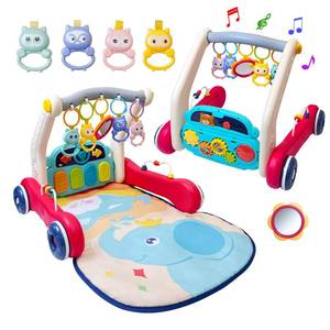 lot 19350 image: Baby Gym Play Mat & Baby Walker with Music and Light for Infants 0 Month Up