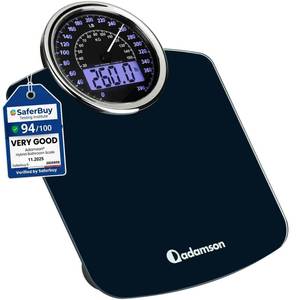 lot 19352 image: Hybrid Bathroom Scale for Body Weight - Analog & Digital Display, 400 lbs