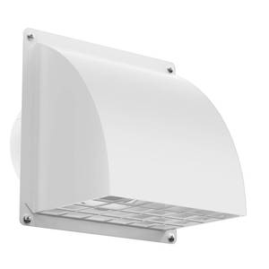 lot 19353 image: HG Power 4 Inch Dryer Vent Cover Outside with Removable Screen, White