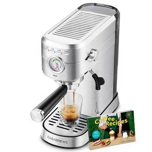 lot 19357 image: CASABREWS PFAS-Free Espresso Machine with Milk Frother Steam Wand