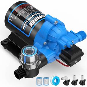 lot 19368 image: Kohree 12V RV Water Pump 3.5 GPM 45 PSI, Self-Priming Diaphragm Pump