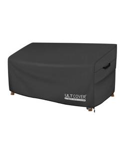 lot 19381 image: ULTCOVER Waterproof Patio Furniture Sofa Cover 74W x 35D x 35H in, Beige