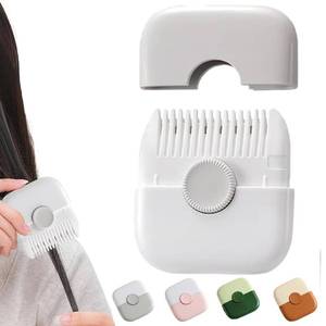 lot 20124 image: DAZANJA 2 in 1 Split Ends & Bangs Trimmer - Dual-Side, Multifunctional Mini Manual Hair Trimmer - Blade Replaceable & Adjustable (Gray)