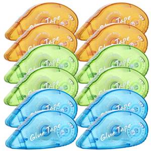 lot 20129 image: XUXU 12 Pack Double Sided Tape Roller Scrapbook Tape