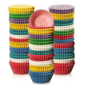 lot 20134 image: Zonon 1000 Counts Cupcake Liners for Baking Liners Paper Cupcake Wrappers Bulk Cup Cake Cases Muffin Baking Paper Cups for Candy Cooking(Assorted Colors,1.18 Inch-mini Size)