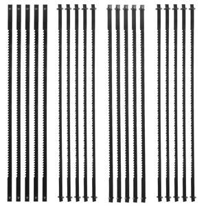 lot 20155 image: 10 Pcs Coping Saw Blades 5.2 Inch Scroll Saw Blade Set 1518  2024 TPI High Carbon Steel Between Pins Wood Cutting Jig Saws Blades Replacement Pin End Saws Blade for Wood Plastic Cutting