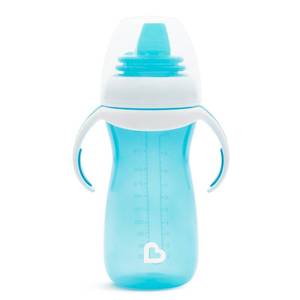 lot 20178 image: Munchkin Gentle Transition Baby Sippy Cup, Babys First Sippy - Helps Babies & Toddlers Transitioning from Bottles to Cups, Spill Proof, 9 Months & Up, 10 Ounce, Blue
