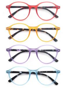 lot 20192 image: OLOMEE Reading Glasses for Women Colorful Cute Round Readers 2.75 Lightweight Stylish Circular Cheaters Glasses Spring Hinges 3 Pack (3 Only)