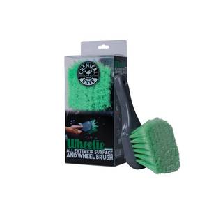 lot 20245 image: Chemical Guys, Wheelie Wheel & Exterior Brush for Rims & Tires, Soft, Green