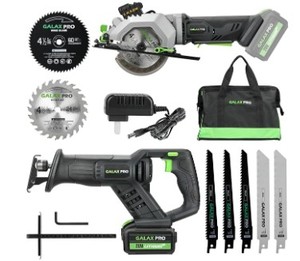 lot 5593 image: Galax Pro Reciprocating Saw Kit with Bag and Accessories