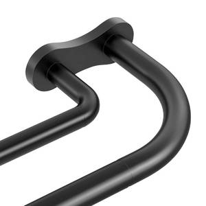 lot 1033 image: Wolistsa Double Curtain Rod 34-92 Inch, Black Dual Curtain Rods for Windows