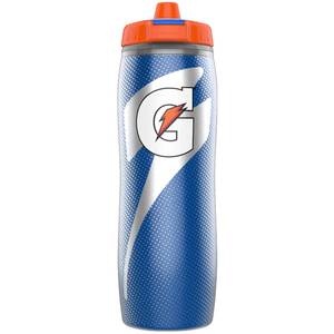 lot 2126 image: Gatorade Insulated Squeeze Bottle, Blue, 30oz