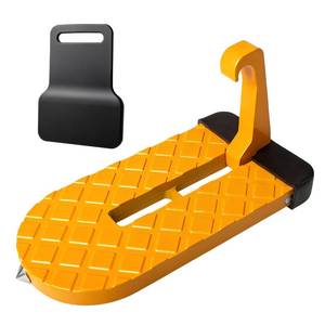 lot 2131 image: Car Door Step for Car Roof Access, Foldable Non-Slip Ascent Latch Pedal Rack with Scratch Proof Rubber Pad for Universal Cars SUVs Trucks Vans(Yellow)