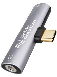 lot 2139 image: CableCreation USB C to 3.5mm Headphone and Charger Adapter,2 in 1 Charger