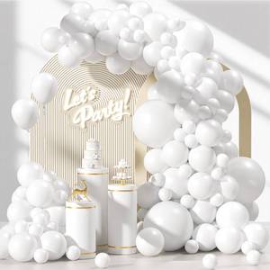 lot 2155 image: Awenztech 122pcs White Latex Balloons in 18 12 10 5 inches