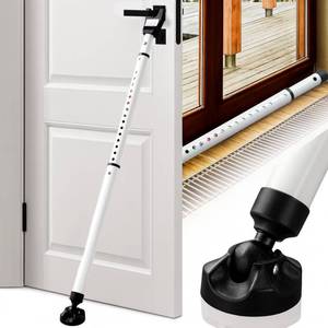 lot 2167 image: Door Security Bar, 18-46 Adjustable Door Jammer with Large Anti-Slip Rotating Base, 1.3 Heavy Duty Steel Door Brace for Hinged Doors, Sliding Glass Patio Doors, Home, Apartment & Hotel