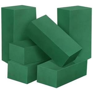 lot 2175 image: A 6 Pcs Floral Foam Blocks for Flower Arrangement, Wet and Dry Green Floral Foam for Wedding, Birthdays, Home Decorations (Small Size 5.5 L x 3.1 W x 1.7 H)
