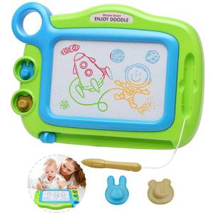 lot 2286 image: Magnetic Drawing Board for Kids Age 3-5, Erasable Doodle Pad Travel Toy