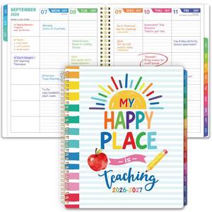 lot 4348 image: Teacher Planner 2026-2027 - Teacher Lesson Planner 2026-2027, 11 x 8.5