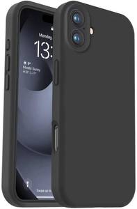 lot 4381 image: Vooii Compatible with iPhone 16 Case, Liquid Silicone Upgrade Camera Protection Soft Anti-Scratch Microfiber Lining Shockproof Phone Case for iPhone 16 6.1 inch - Black
