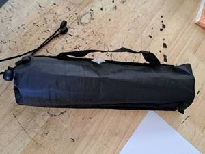 lot 4413 image: Black fabric with metal poles