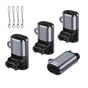 lot 4449 image: USB C to Garmin Watch Charger Cable Adapter 4-Pack,Type-C Garmin Charging Cord Adapt for Fenix 8 7 7X 6 Pro Solar,Vivoactive 6 5 4S,Venu 3 3S SQ,Forerunner 16555970965265,Tactix,Instinct 3,Epix 2