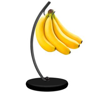 lot 4496 image: HOMKULA Banana Holder Stand - Banana Hanger (Modern, Full Black)
