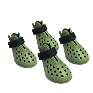 lot 5688 image: Dog Shoes for Hot Pavement - Comfortable Paw Protection for Medium & Large Dogs, Adjustable Strap & Non-Slip, Easy-Clean, Outdoor Sports Boots, Dog Booties for Summer Rain (Green, XL)